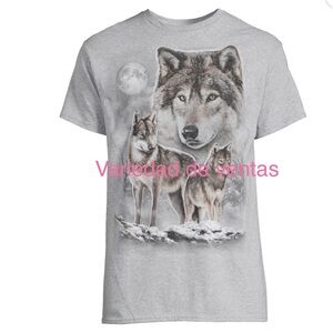 Humor Men's Wolf Sketch Graphic T-Shirt, Size S